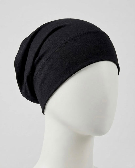 Matching Hijab and Cap - BLACK