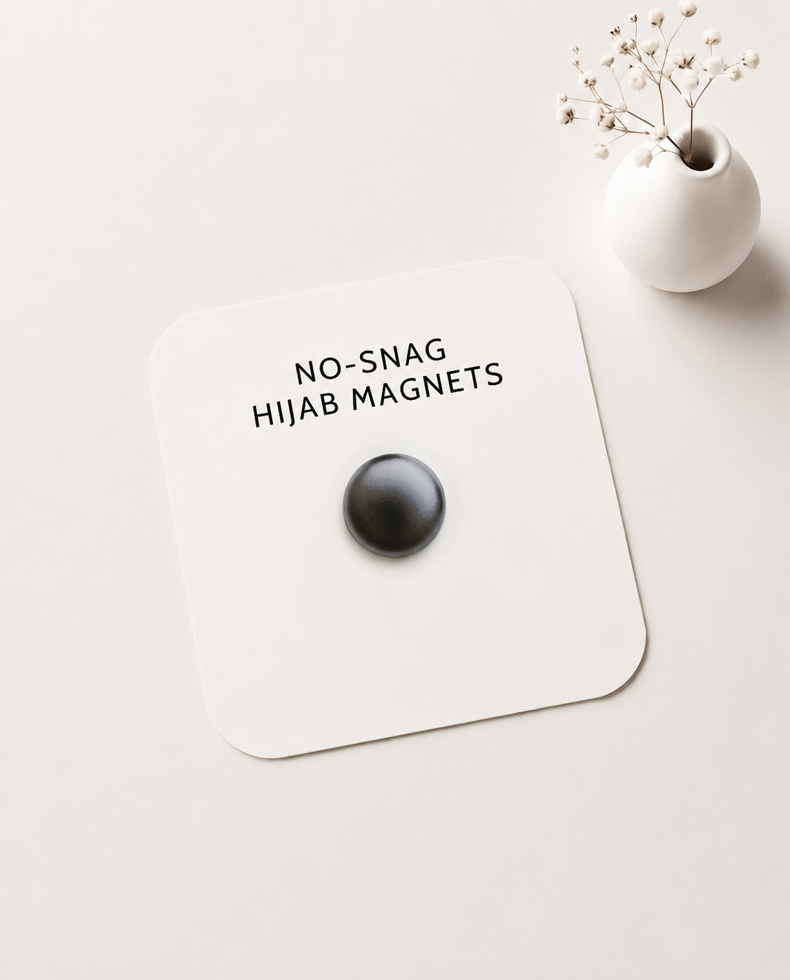 Hijab Magnet - METALLIC GREY