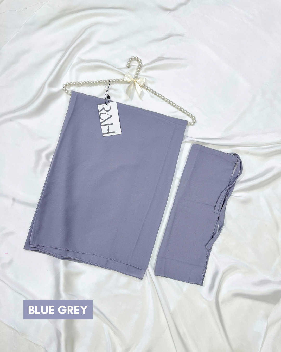 Matching Hijab & Niqab - BLUISH GREY