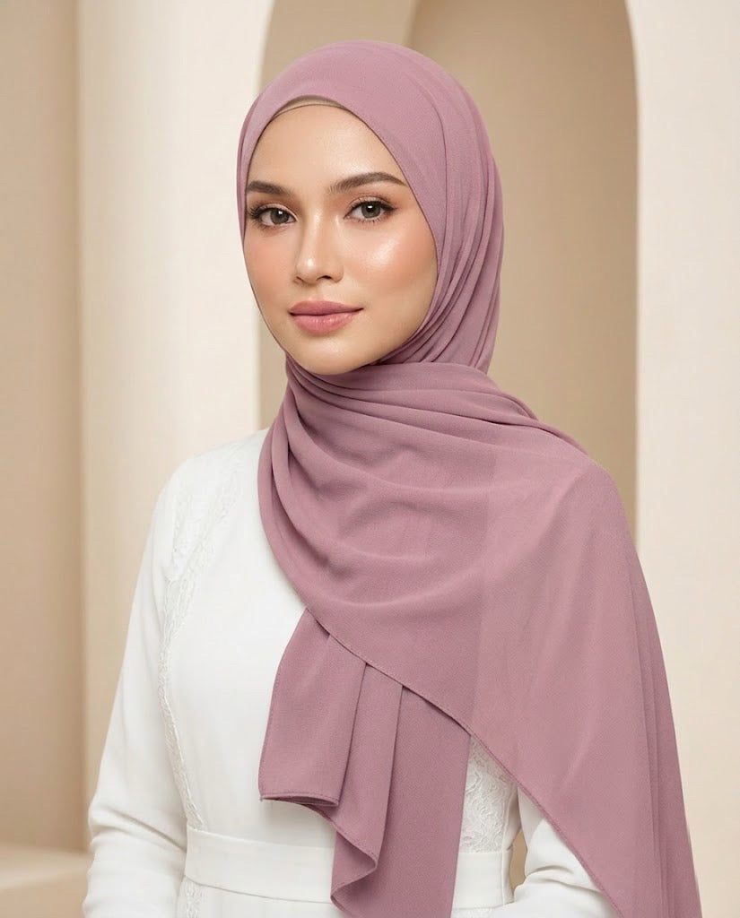 Chiffon Georgette - DUSTY ROSE PINK