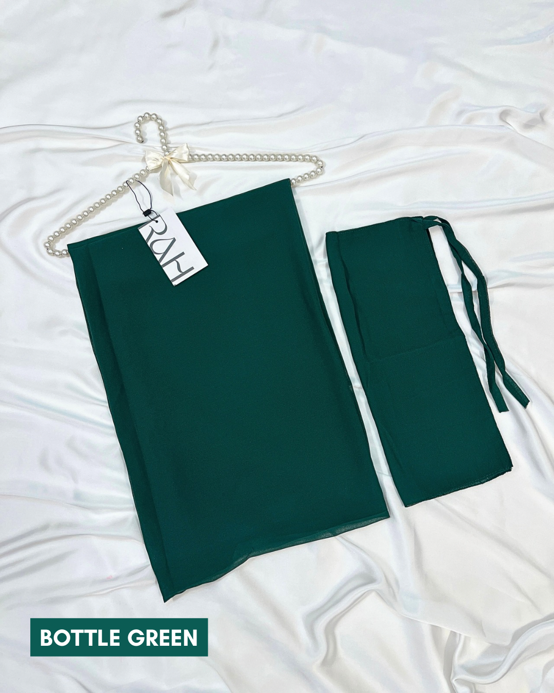 Matching Hijab & Niqab - BOTTLE GREEN