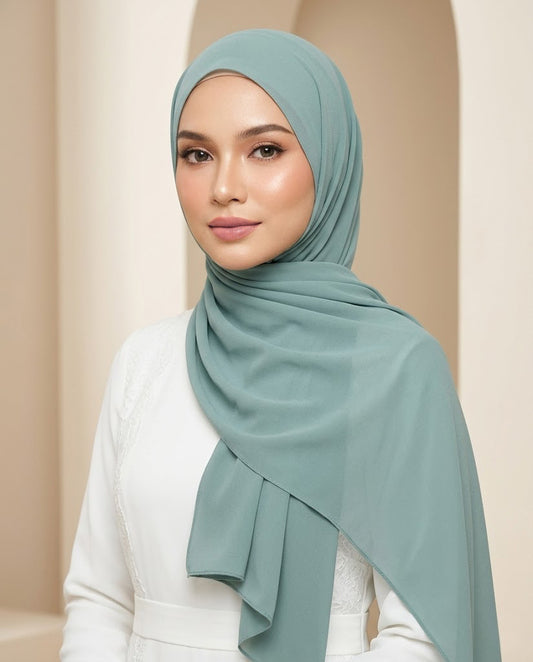 Chiffon Georgette - SEA FOAM