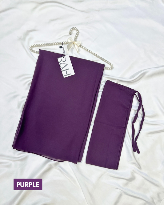 Matching Hijab & Niqab - PURPLE