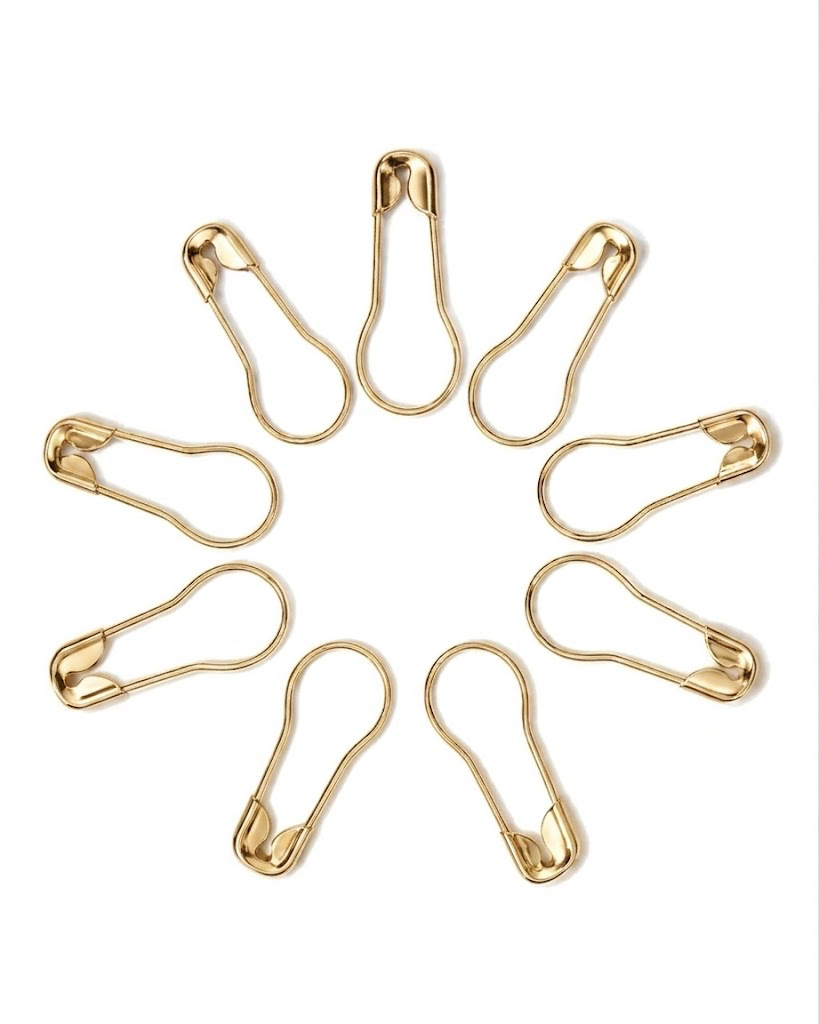 Snag Free Pear/Bulb Pins - 30 GOLDEN