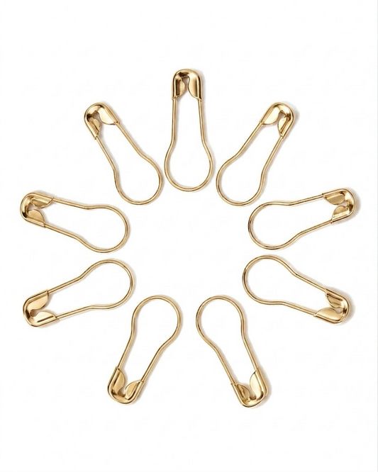 Snag Free Pear/Bulb Pins - 30 GOLDEN