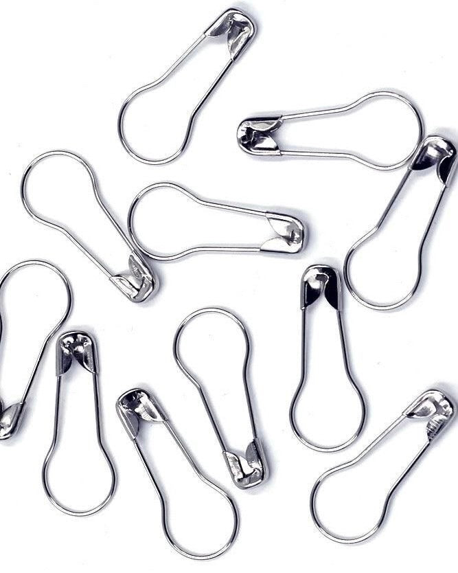 Snag Free Pear/Bulb Pins - 30 SILVER