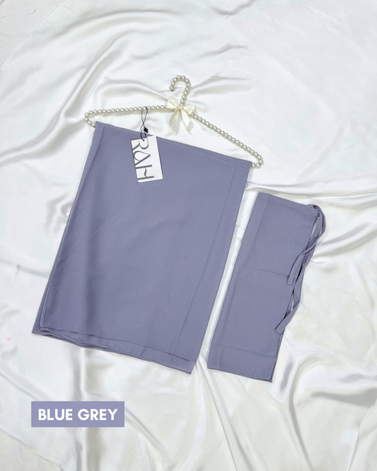 Matching Hijab & Niqab - BLUISH GREY