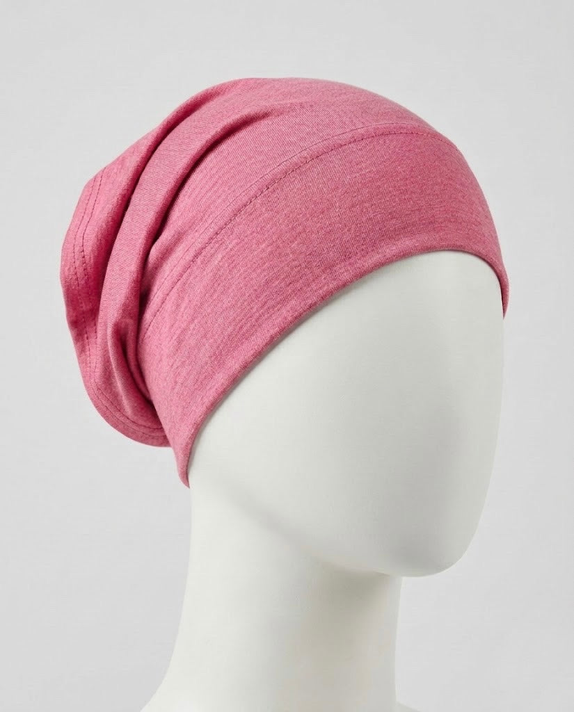 Matching Hijab and Cap - DEEP BLUSH PINK
